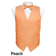 Load image into Gallery viewer, Vittorio Farina Solid Satin Vest Set (Peach Back)
