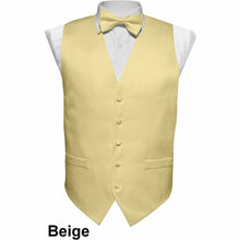 Load image into Gallery viewer, Vittorio Farina Solid Satin Vest Set (White Back) Var. 02 (Mustard-Yellow)
