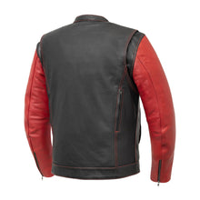 Load image into Gallery viewer, Vincent Men's Cafe Style Leather Jacket
