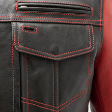 Load image into Gallery viewer, Vincent Men's Cafe Style Leather Jacket
