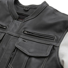 Load image into Gallery viewer, Vincent Men's Cafe Style Leather Jacket
