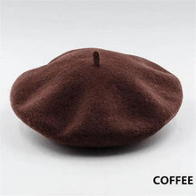 Load image into Gallery viewer, Vintage Beret Hat Flat Cap For Women Retro Classic Style Wool Beret Caps Modern Women Hats
