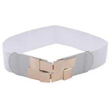Load image into Gallery viewer, Vintage Black Square Elastic Buckle Belts Elegant Design High Quality Party Dress Waist Belt Cute Women Gift

