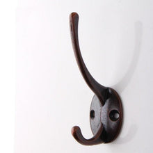 Load image into Gallery viewer, Vintage Hangers Hook Zinc Alloy Wall Hook Bronze Cloth Coat Bag Hat Hanging Hooks Bathroom Kitchen Antique Racks with Screws Vintage Antique Iron Bronze Hooks
