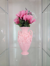 Load image into Gallery viewer, Vintage-Inspired Pink Floral Vase – 3D-Printed Elegance
