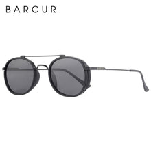 Load image into Gallery viewer, Vintage Round Retro BARCUR Design Round Sunglasses for Men Women Stevvex Sun Glasses Classic Eyewear Accessory Party Sunglasses Summer
