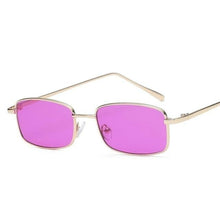Load image into Gallery viewer, Vintage Slender Square Sunglasses Classic Small Frame New Square Shape  Sunglasses For Men In High-quality Metal Frame Sunglasses For Men New Vintage Sunglasses
