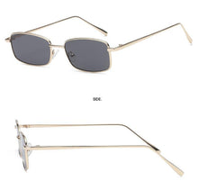 Load image into Gallery viewer, Vintage Slender Square Sunglasses Classic Small Frame New Square Shape  Sunglasses For Men In High-quality Metal Frame Sunglasses For Men New Vintage Sunglasses
