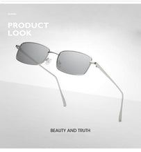 Load image into Gallery viewer, Vintage Slender Square Sunglasses Classic Small Frame New Square Shape  Sunglasses For Men In High-quality Metal Frame Sunglasses For Men New Vintage Sunglasses
