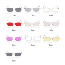 Load image into Gallery viewer, Vintage Slender Square Sunglasses Classic Small Frame New Square Shape  Sunglasses For Men In High-quality Metal Frame Sunglasses For Men New Vintage Sunglasses
