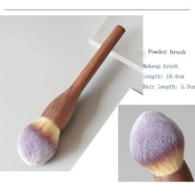 Load image into Gallery viewer, Vintage Style 1Pcs European Wood Handle Makeup Brush High Quality Loose Powder Brush Foundation Brush Super Soft Theatre Makeup
