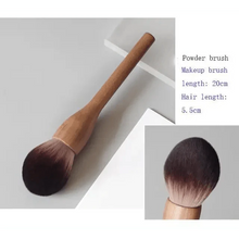Load image into Gallery viewer, Vintage Style 1Pcs European Wood Handle Makeup Brush High Quality Loose Powder Brush Foundation Brush Super Soft Theatre Makeup
