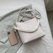 Load image into Gallery viewer, Vintage Style Fashionable Women's bucket bag Stone Pattern Shoulder Bag For Ladies Diagonal Female Bag
