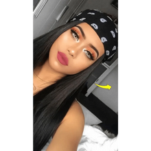 Load image into Gallery viewer, Vintage Style Print Bandana Hair Bands for Girls Women Headband Square Scarf Face Mask Cross Turban Bandanas Headwear
