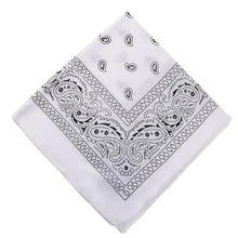 Load image into Gallery viewer, Vintage Style Print Bandana Hair Bands for Girls Women Headband Square Scarf Face Mask Cross Turban Bandanas Headwear
