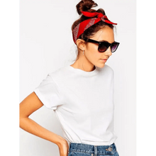 Load image into Gallery viewer, Vintage Style Print Bandana Hair Bands for Girls Women Headband Square Scarf Face Mask Cross Turban Bandanas Headwear
