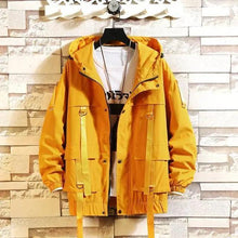 Load image into Gallery viewer, Vintage Style Women's Hooded Jackets Spring Causal Windbreaker Women Jackets Coats Zipper Ribbons Sportswear Jackets Bomber Famale
