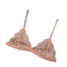 Load image into Gallery viewer, Vintage Style Women's Thin Bra Without Chest Pad Fashionable Sexy Lace Bra Back Buckle Tube Top Women's  Underwear Summer Clothes

