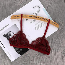 Load image into Gallery viewer, Vintage Style Women's Thin Bra Without Chest Pad Fashionable Sexy Lace Bra Back Buckle Tube Top Women's  Underwear Summer Clothes
