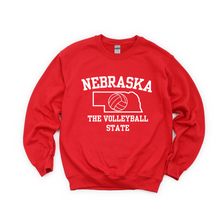 Load image into Gallery viewer, Nebraska Volleyball State Tee or Sweatshirt
