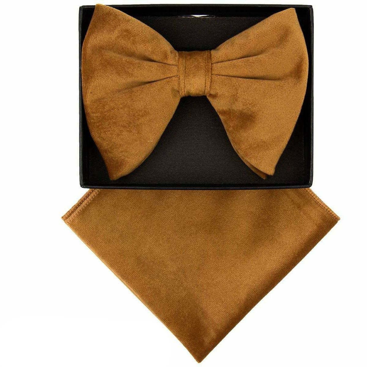 Vittorio Farina Velvet Edwardian Bow Tie & Pocket Square