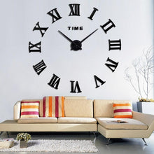 Load image into Gallery viewer, Wall Clock Promotion New Home Decor Large Roman Mirror 3D Wall Clock Mirror Surface Decorative Clock Large Wall Sticker Clock for Living Room Bedroom Office Home Decorations Fashion  Modern Quartz Clocks Living Room  Sticker Watch

