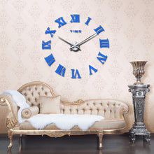 Load image into Gallery viewer, Wall Clock Promotion New Home Decor Large Roman Mirror 3D Wall Clock Mirror Surface Decorative Clock Large Wall Sticker Clock for Living Room Bedroom Office Home Decorations Fashion  Modern Quartz Clocks Living Room  Sticker Watch
