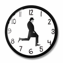 Load image into Gallery viewer, Wall Clock Silly Walk Wall Clock Comedy Creative Artwork Sweep Seconds Silent Funny Modern Silent Wall Watch Clock for Living Room Decor  Comedian Home Decor Novelty Wall Watch Funny Walking Silent Mute Clock
