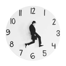 Load image into Gallery viewer, Wall Clock Silly Walk Wall Clock Comedy Creative Artwork Sweep Seconds Silent Funny Modern Silent Wall Watch Clock for Living Room Decor  Comedian Home Decor Novelty Wall Watch Funny Walking Silent Mute Clock
