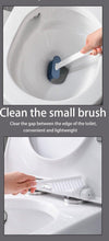 Load image into Gallery viewer, Wall Hanging Toilet Brush with Holder Set Silicone Bristles For Floor Bathroom Cleaning Toilet Brush And Holder Set Wall-Hanging Landing Toilet Bowl Brush Household Hotel Cleaner With Small Brush For Bathroom

