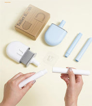 Load image into Gallery viewer, Wall-Mounted Silicone Toilet Brush Wash Toilet Accessories With Holder Soft Bristles Brushes Set Bathroom Cleaning Tool Toilet Brush Set Silicone Toilet Brush With Holder Wall Mounted With Toilet Bowl Brush And Holder Bendable Brush Head Holder
