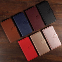 Load image into Gallery viewer, Wallet Leather Case For Xiaomi Redmi 10 9 9A 9C 9T 8 8A 7A 6 Note 10 10S 10 Pro 9S 9 Pro 8 Pro 7 6 5 Pro 4X Poco X3 Pro M3 11T Shockproof Wallet Style Magnetic Closure Back Cover Case
