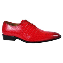 Load image into Gallery viewer, Walter Small Croco Leather Lace up Oxford Dress shoes
