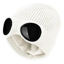 Load image into Gallery viewer, Warm Classic Unisex Wool Knitted Goggles Beanie Comfortable Winter Stylish Hat Outdoor Sports Cap For Men Women New Fashion Multi Function Caps
