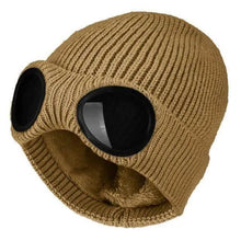 Load image into Gallery viewer, Warm Classic Unisex Wool Knitted Goggles Beanie Comfortable Winter Stylish Hat Outdoor Sports Cap For Men Women New Fashion Multi Function Caps
