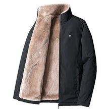Load image into Gallery viewer, Warm Comfortable Men Winter Windproof Warm Thick Fleece Jacket Men Fashion Casual Coat Unique Design Warm Men's Jacket Men Autumn Outdoor Classic Soft Jacket For Hiking Fishing Travel
