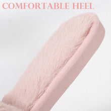 Load image into Gallery viewer, Warm Fluffy Slippers Women Faux Fur Slipper Indoor Floor Slides Flat Soft Furry House Warm Comfortable Fuzzy Furry Bedroom Slippers Indoor Cozy Memory Foam Anti-Slip Flip Flops
