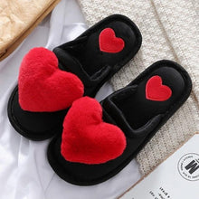 Load image into Gallery viewer, Warm Fluffy Slippers Women Faux Fur Slipper Indoor Floor Slides Flat Soft Furry House Warm Comfortable Fuzzy Furry Bedroom Slippers Indoor Cozy Memory Foam Anti-Slip Flip Flops
