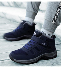 Load image into Gallery viewer, Warm Fur Men's Womens Boots Winter Comfortable Snow Casual Shoes Rubber Ankle Boots Fur Lined Warm Anti-slip Outdoor Work Shoes For Cold Weather Hiking Camping
