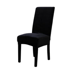 Load image into Gallery viewer, Washable Elastic Seat Parsons Chair Covers Thick Chair Cover Washable Elastic Winter Warm Chair Protector Case Kitchen Restaurant  Washable Spandex Kitchen Chair Covers for Dining Room Christmas Decoration Holiday Party
