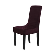 Load image into Gallery viewer, Washable Elastic Seat Parsons Chair Covers Thick Chair Cover Washable Elastic Winter Warm Chair Protector Case Kitchen Restaurant  Washable Spandex Kitchen Chair Covers for Dining Room Christmas Decoration Holiday Party
