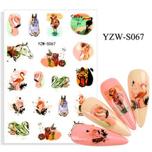 Load image into Gallery viewer, Water Decal Nail Art Decorations Nail Sticker Tattoo Full Cover Beauty Decals Manicure Supplies Accessories  Women Kids Girls Manicure Decoration Nail Art Supplies 3D Self-Adhesive Nail Decals Designer Nail Stickers for Acrylic Nails
