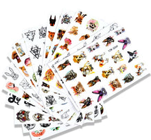 Load image into Gallery viewer, Water Decal Nail Art Decorations Nail Sticker Tattoo Full Cover Beauty Decals Manicure Supplies Accessories  Women Kids Girls Manicure Decoration Nail Art Supplies 3D Self-Adhesive Nail Decals Designer Nail Stickers for Acrylic Nails
