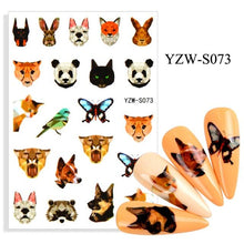 Load image into Gallery viewer, Water Decal Nail Art Decorations Nail Sticker Tattoo Full Cover Beauty Decals Manicure Supplies Accessories  Women Kids Girls Manicure Decoration Nail Art Supplies 3D Self-Adhesive Nail Decals Designer Nail Stickers for Acrylic Nails

