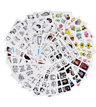 Load image into Gallery viewer, Water Decal Nail Art Decorations Nail Sticker Tattoo Full Cover Beauty Decals Manicure Supplies Accessories  Women Kids Girls Manicure Decoration Nail Art Supplies 3D Self-Adhesive Nail Decals Designer Nail Stickers for Acrylic Nails
