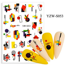Load image into Gallery viewer, Water Decal Nail Art Decorations Nail Sticker Tattoo Full Cover Beauty Decals Manicure Supplies Accessories  Women Kids Girls Manicure Decoration Nail Art Supplies 3D Self-Adhesive Nail Decals Designer Nail Stickers for Acrylic Nails
