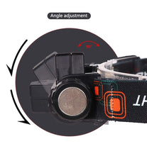 Load image into Gallery viewer, Waterproof 2 Light Mode USB LED Headlight With Magnet Rechargeable Headlamp Built-in 18650 Battery Flashlight  COB Work Light For Outdoor Camping Cycling Fishing Headlamp Flashlight

