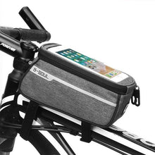 Load image into Gallery viewer, Waterproof Bicycle Bag Nylon Bike Cycling Cell Mobile Phone Bag Case  Bicycle  Front Tube Bags Accessories Bike Phone Front Frame Bag Bicycle Bag Waterproof Bike Phone Mount  Bag Bike Phone Case Holder Accessories Cycling Pouch Compatible With Phone

