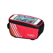 Load image into Gallery viewer, Waterproof Bicycle Bag Nylon Bike Cycling Cell Mobile Phone Bag Case  Bicycle  Front Tube Bags Accessories Bike Phone Front Frame Bag Bicycle Bag Waterproof Bike Phone Mount  Bag Bike Phone Case Holder Accessories Cycling Pouch Compatible With Phone
