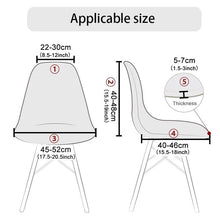Load image into Gallery viewer, Waterproof Chair Cover for Shell Chair Washable Removable Armless Shell Seat Cover Banquet Home Modern Style for Kitchen Dining Room Chair Slipcovers Dining Chair Covers Parsons Chair Slipcover Stretch Chair Covers For Dining Room
